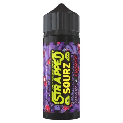 Strapped Sourz 100ML Shortfill-Grape & Lychee-vapeukwholesale