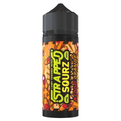 Strapped Sourz 100ML Shortfill-Blood Orange-vapeukwholesale