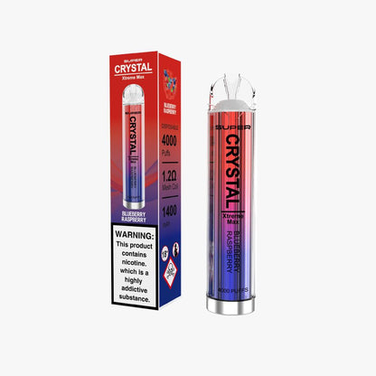 Super Crystal Xtreme Max 4000 Disposable Vape Pod Puff Device-Blueberry Raspberry-vapeukwholesale