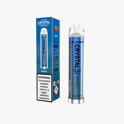 Super Crystal Xtreme Max 4000 Disposable Vape Pod Puff Device-Mr Blue-vapeukwholesale