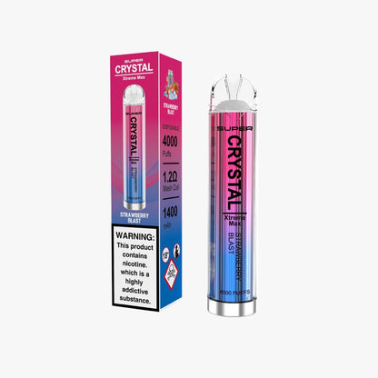 Super Crystal Xtreme Max 4000 Disposable Vape Pod Puff Device-Strawberry Blast-vapeukwholesale