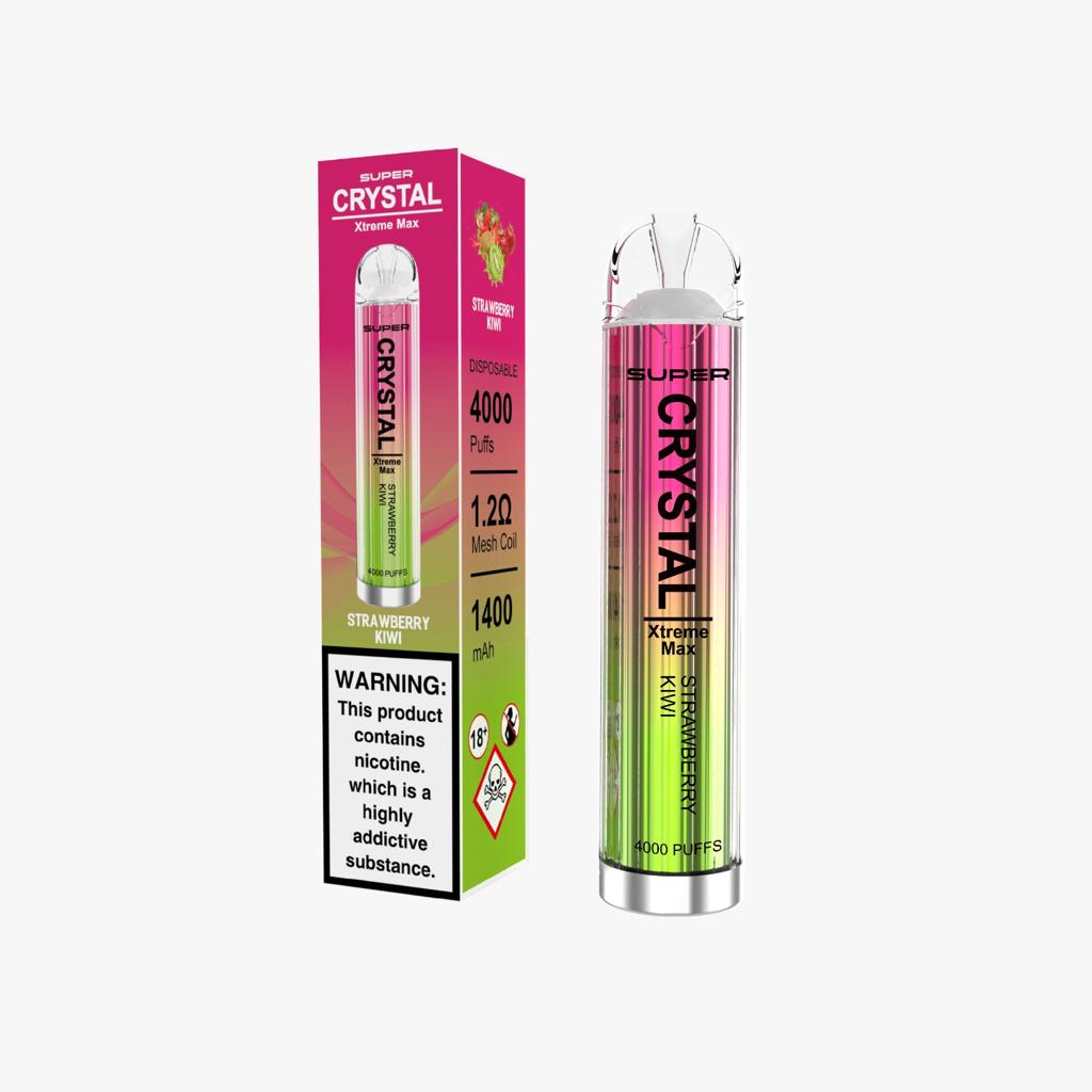 Super Crystal Xtreme Max 4000 Disposable Vape Pod Puff Device-Strawberry Kiwi-vapeukwholesale