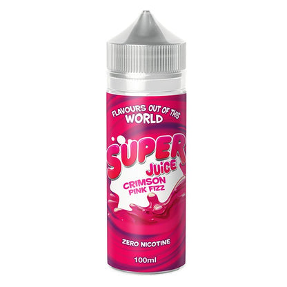 Super Juice 100ml E-liquid Shortfill-Crimson Pink Fizz-vapeukwholesale