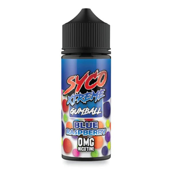 Syco Xtreme E-liquids 100ml Shortfill-Blue Raspberry (Gumball)-vapeukwholesale