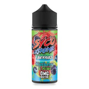 Syco Xtreme E-liquids 100ml Shortfill-Blueberry & Kiw (Berries)-vapeukwholesale