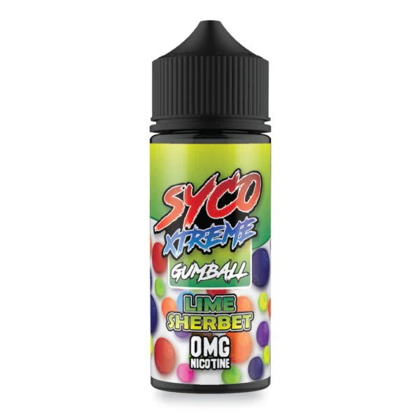 Syco Xtreme E-liquids 100ml Shortfill-Lime Sherbet (Gumball)-vapeukwholesale