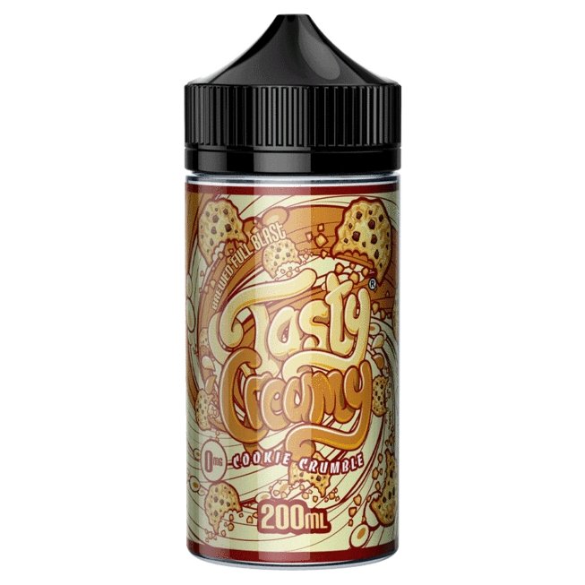 Tasty Creamy 200ml Shortfill-Cookies Crumble-vapeukwholesale