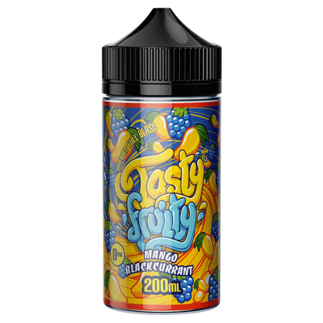 Tasty Fruity 200ml Shortfill-Mango Blackcurrant-vapeukwholesale