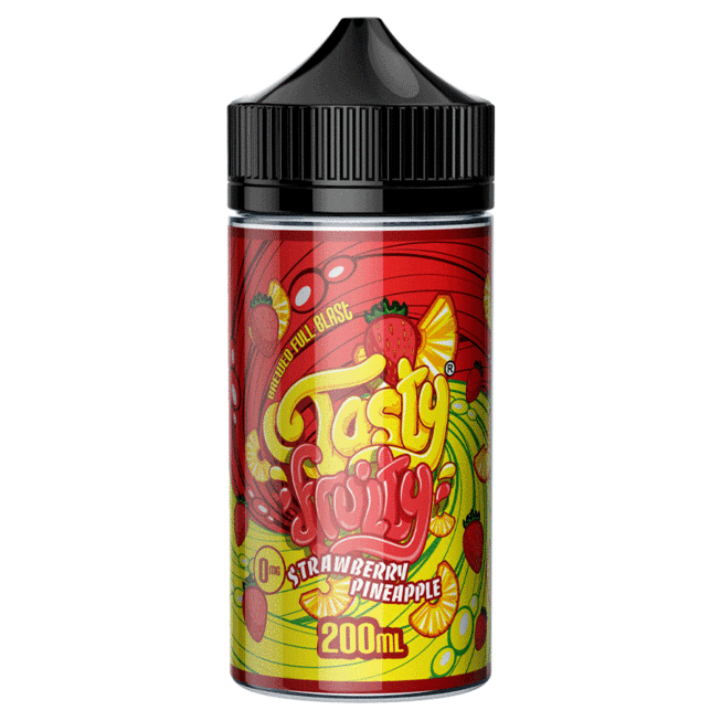 Tasty Fruity 200ml Shortfill-Strawberry Pineapple-vapeukwholesale