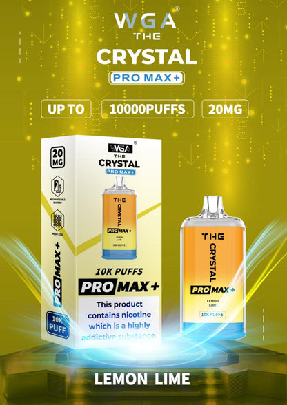 The Crystal Pro Max + 10000 Disposable Vape Puff Bar Box of 10 - SVapesWholesale