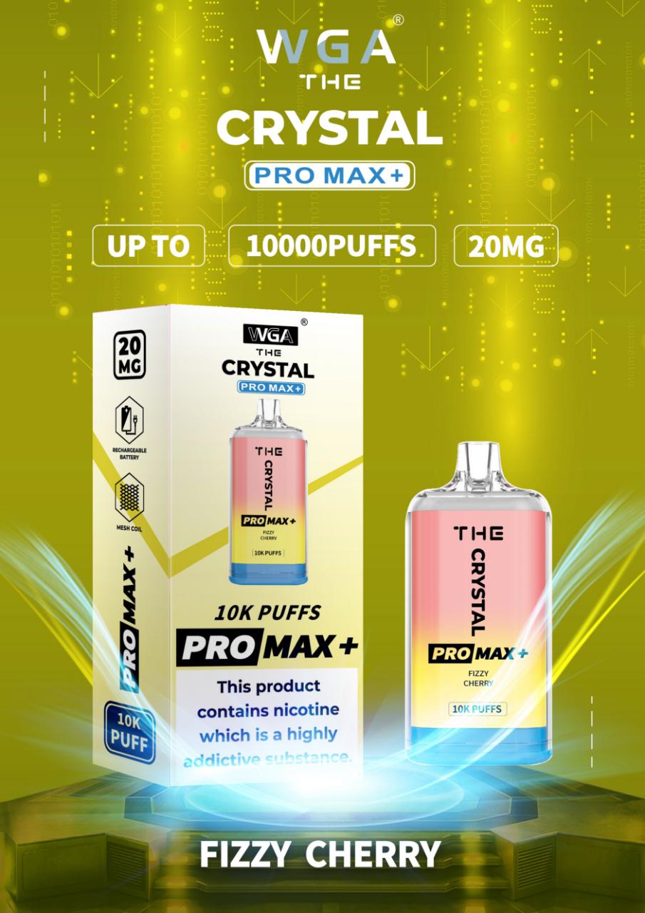 The Crystal Pro Max + 10000 Disposable Vape Puff Bar Box of 10 - SVapesWholesale