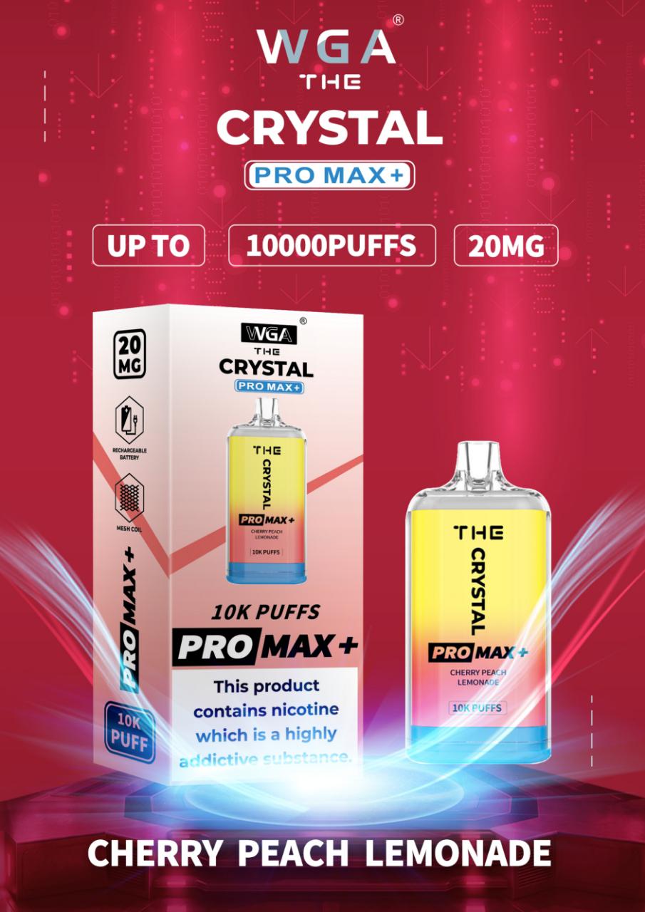 The Crystal Pro Max + 10000 Disposable Vape Puff Bar Box of 10 - SVapesWholesale