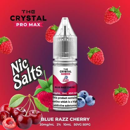 The Crystal Pro Max Hayati Nic Salts 10ml Box of 10-Blue Razz Cherry-vapeukwholesale