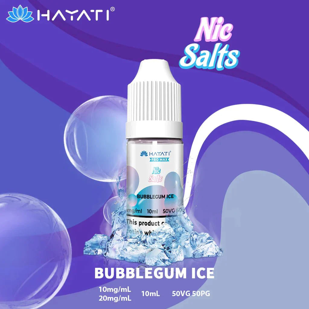 The Crystal Pro Max Hayati Nic Salts 10ml - Box of 10-Bubblegum Ice-vapeukwholesale