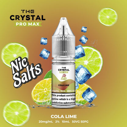 The Crystal Pro Max Hayati Nic Salts 10ml Box of 10-Cola Lime-vapeukwholesale