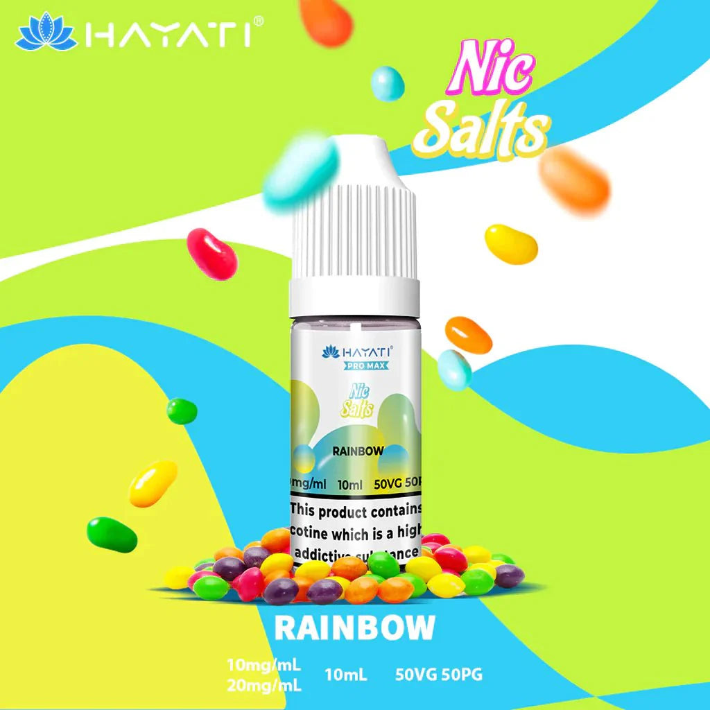 The Crystal Pro Max Hayati Nic Salts 10ml - Box of 10-Rainbow-vapeukwholesale