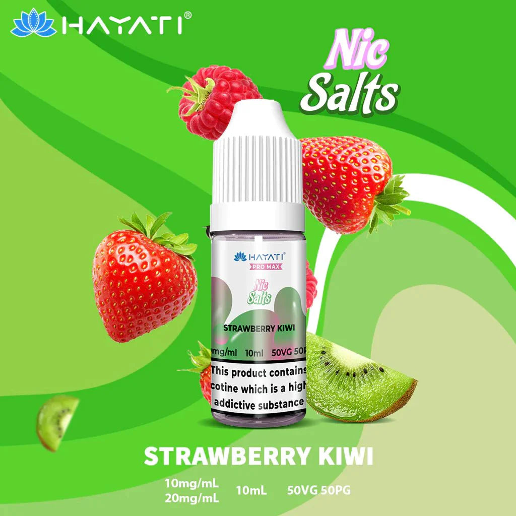 The Crystal Pro Max Hayati Nic Salts 10ml - Box of 10-Strawberry Kiwi-vapeukwholesale