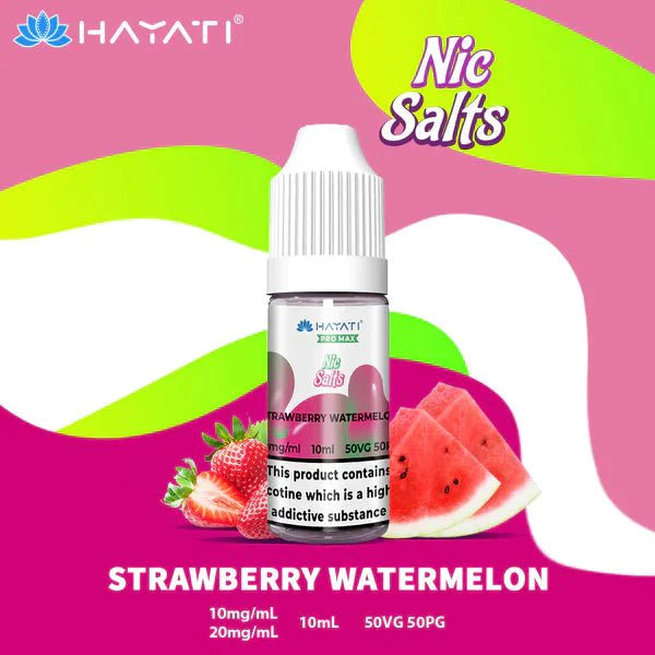 The Crystal Pro Max Hayati Nic Salts 10ml - Box of 10-Strawberry Watermelon-vapeukwholesale