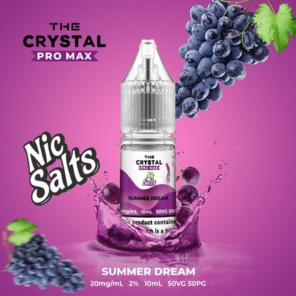 The Crystal Pro Max Hayati Nic Salts 10ml Box of 10-Summer Dream-vapeukwholesale