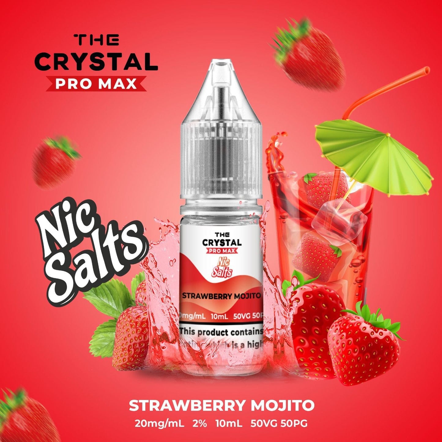 The Crystal Pro Max Vape Nic Salts 10ml - (Box of 10) - #Simbavapeswholesale#