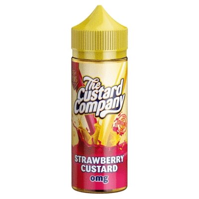 The Custard Company 100ML Shortfill-Strawberry Custard-vapeukwholesale