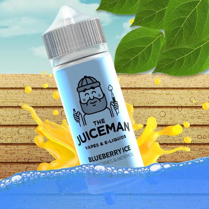 The Juiceman E-liquids 100ml Shortfill-Blueberry Ice-vapeukwholesale