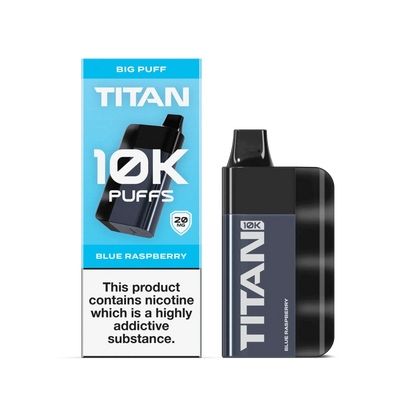 Titan 10K Puffs Disposable Vape Pod Kit - Blue Raspberry - vapeukwholesale