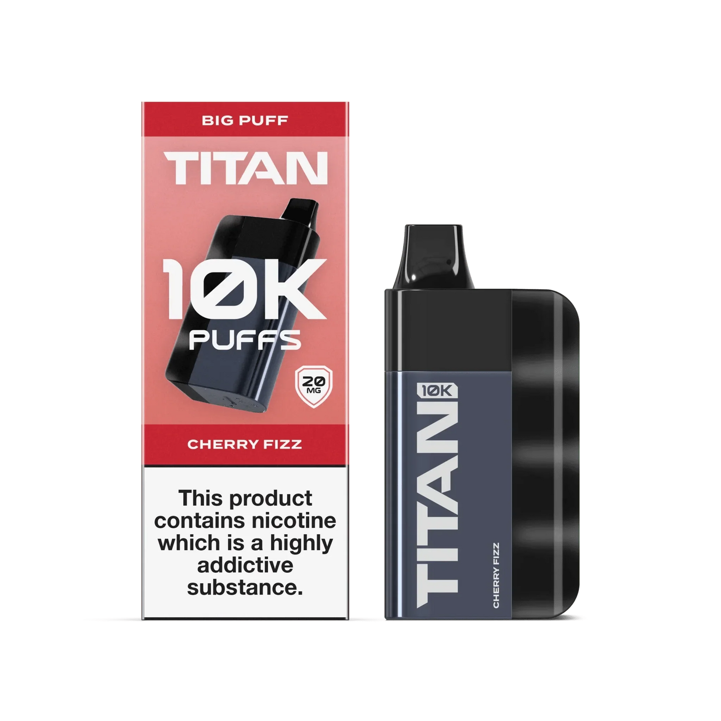 Titan 10K Puffs Disposable Vape Pod Kit - Cherry Fizz - vapeukwholesale