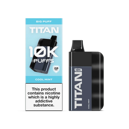 Titan 10K Puffs Disposable Vape Pod Kit - Cool Mint - vapeukwholesale