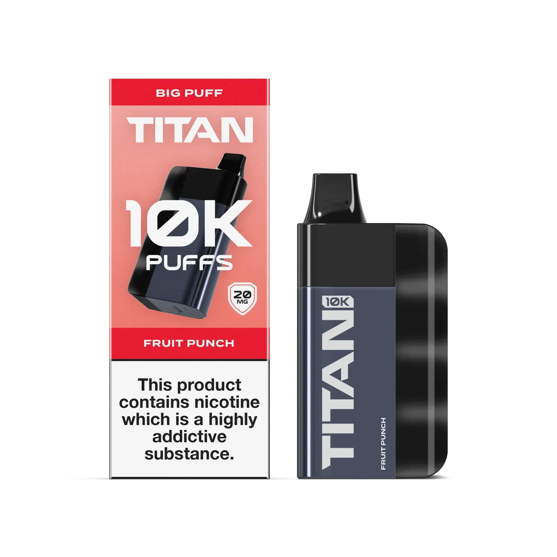 Titan 10K Puffs Disposable Vape Pod Kit - Fruit Punch - vapeukwholesale