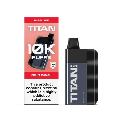 Titan 10K Puffs Disposable Vape Pod Kit - Fruit Punch - vapeukwholesale