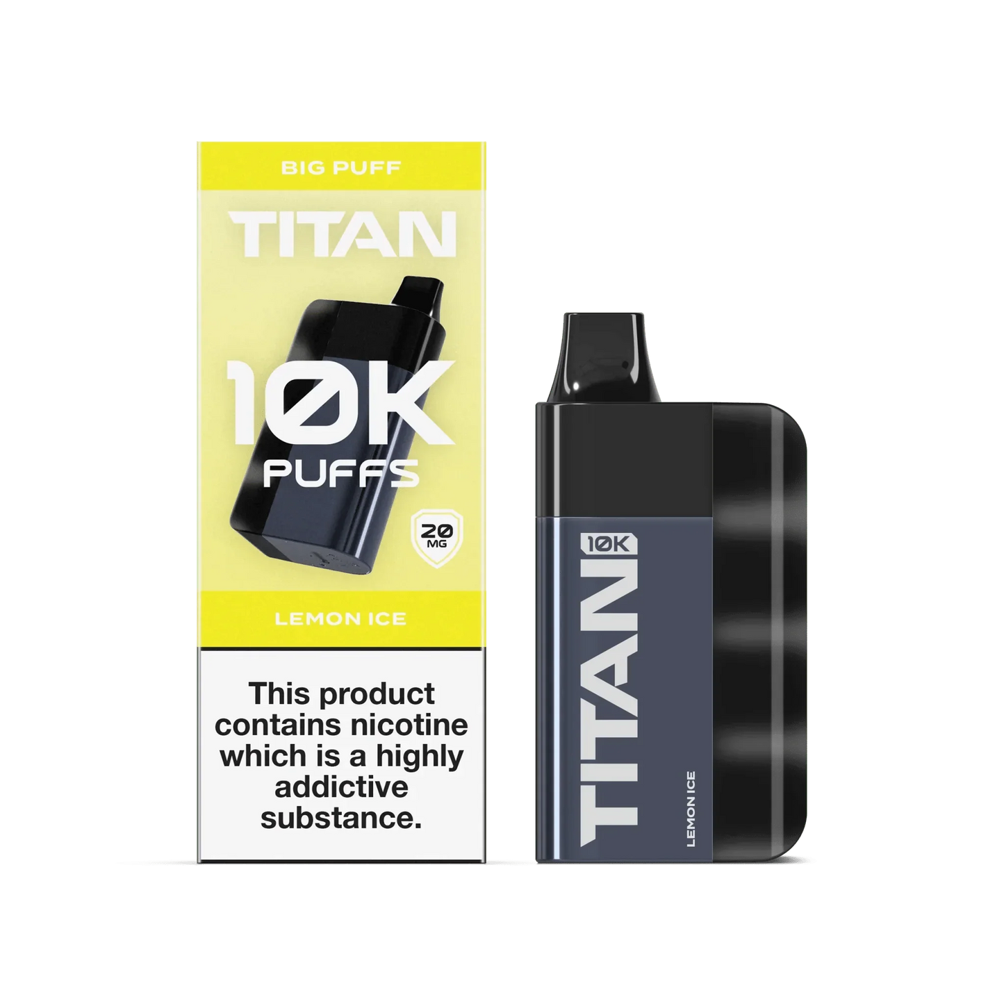 Titan 10K Puffs Disposable Vape Pod Kit - Lemon Ice - vapeukwholesale