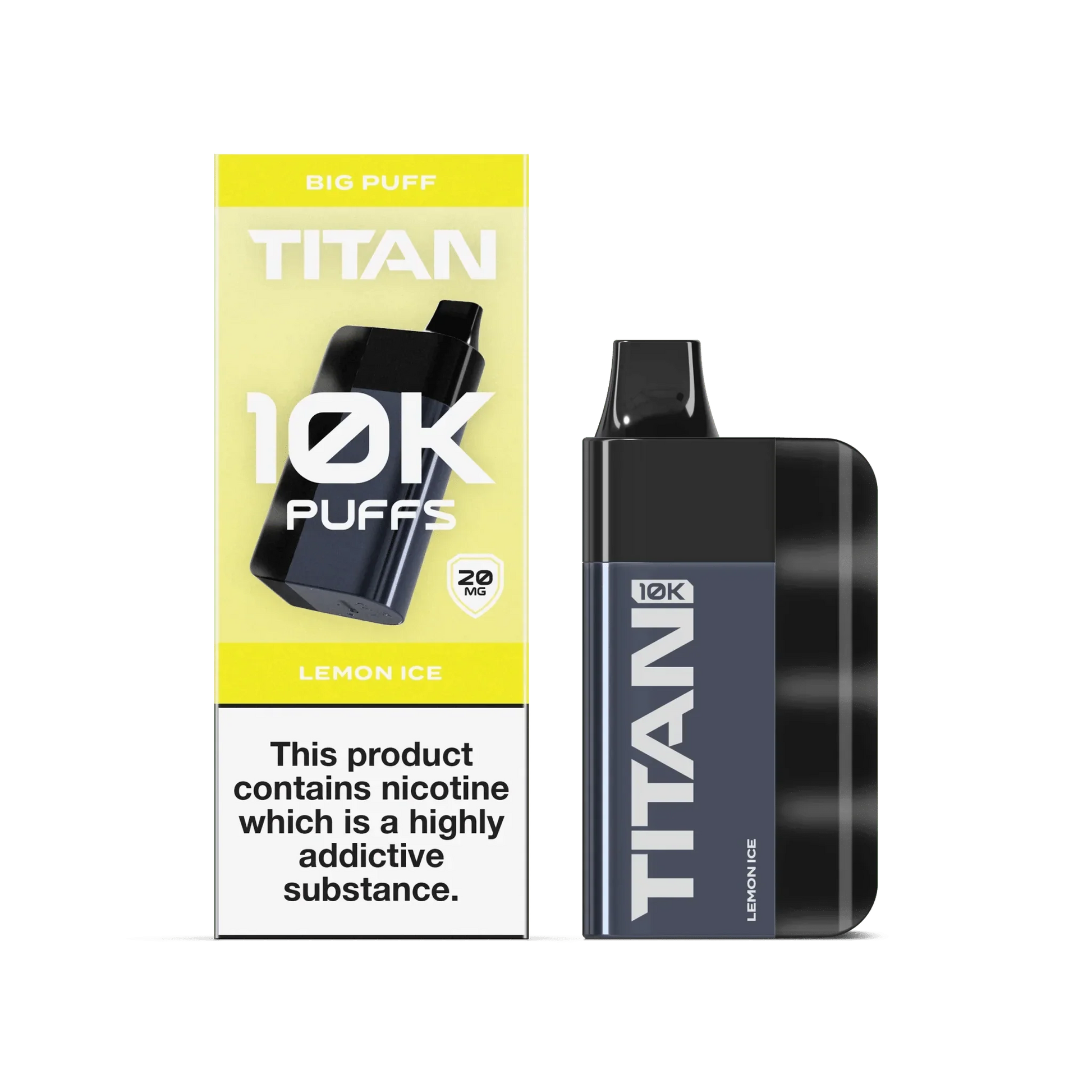 Titan 10K Puffs Disposable Vape Pod Kit - Lemon Ice - vapeukwholesale