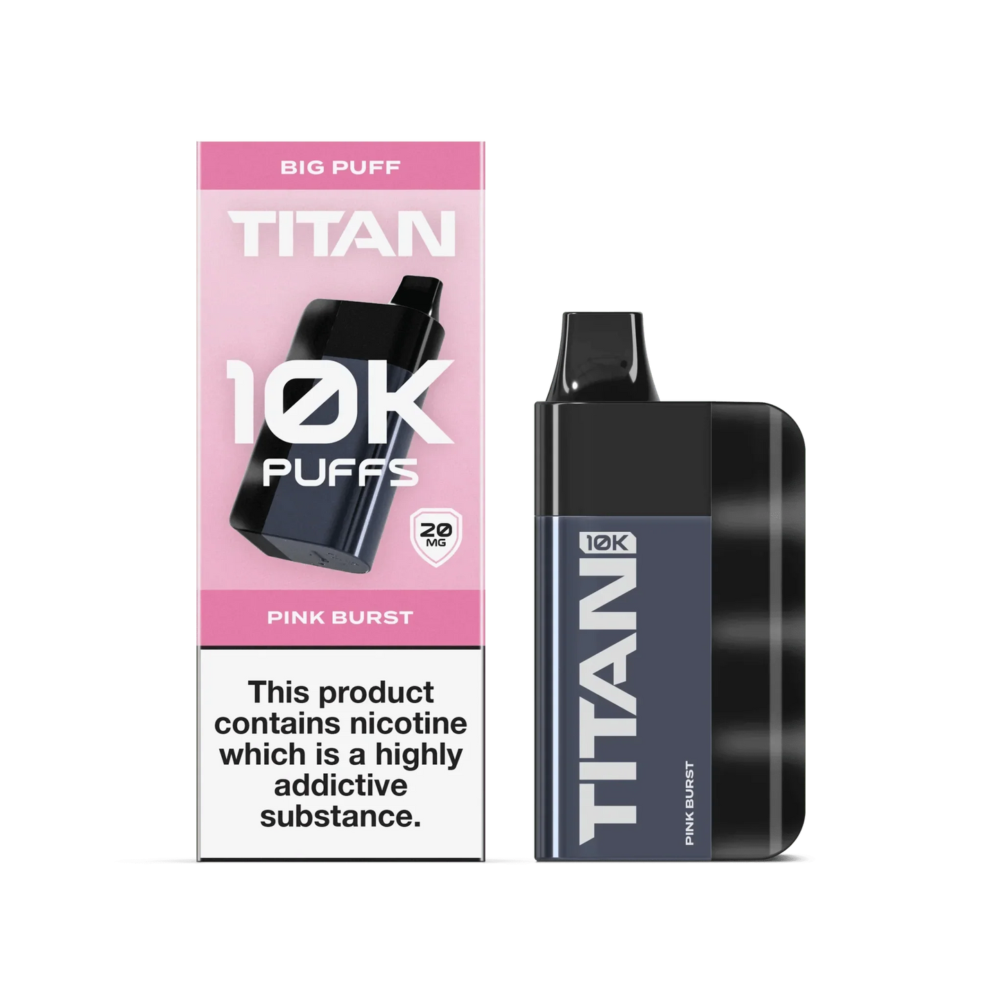 Titan 10K Puffs Disposable Vape Pod Kit - Pink Burst - vapeukwholesale