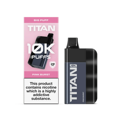 Titan 10K Puffs Disposable Vape Pod Kit - Pink Burst - vapeukwholesale