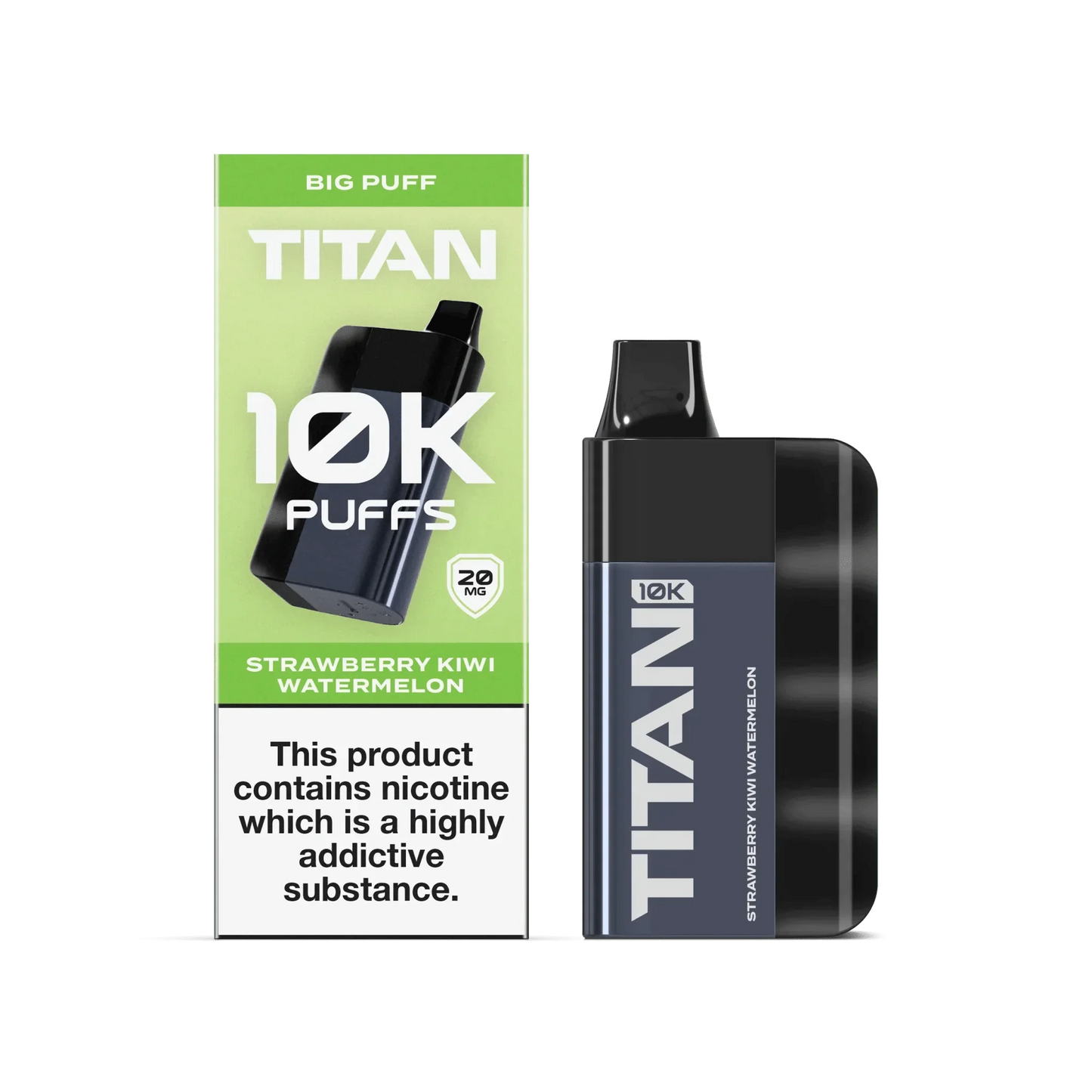 Titan 10K Puffs Disposable Vape Pod Kit - Strawberry Kiwi - vapeukwholesale