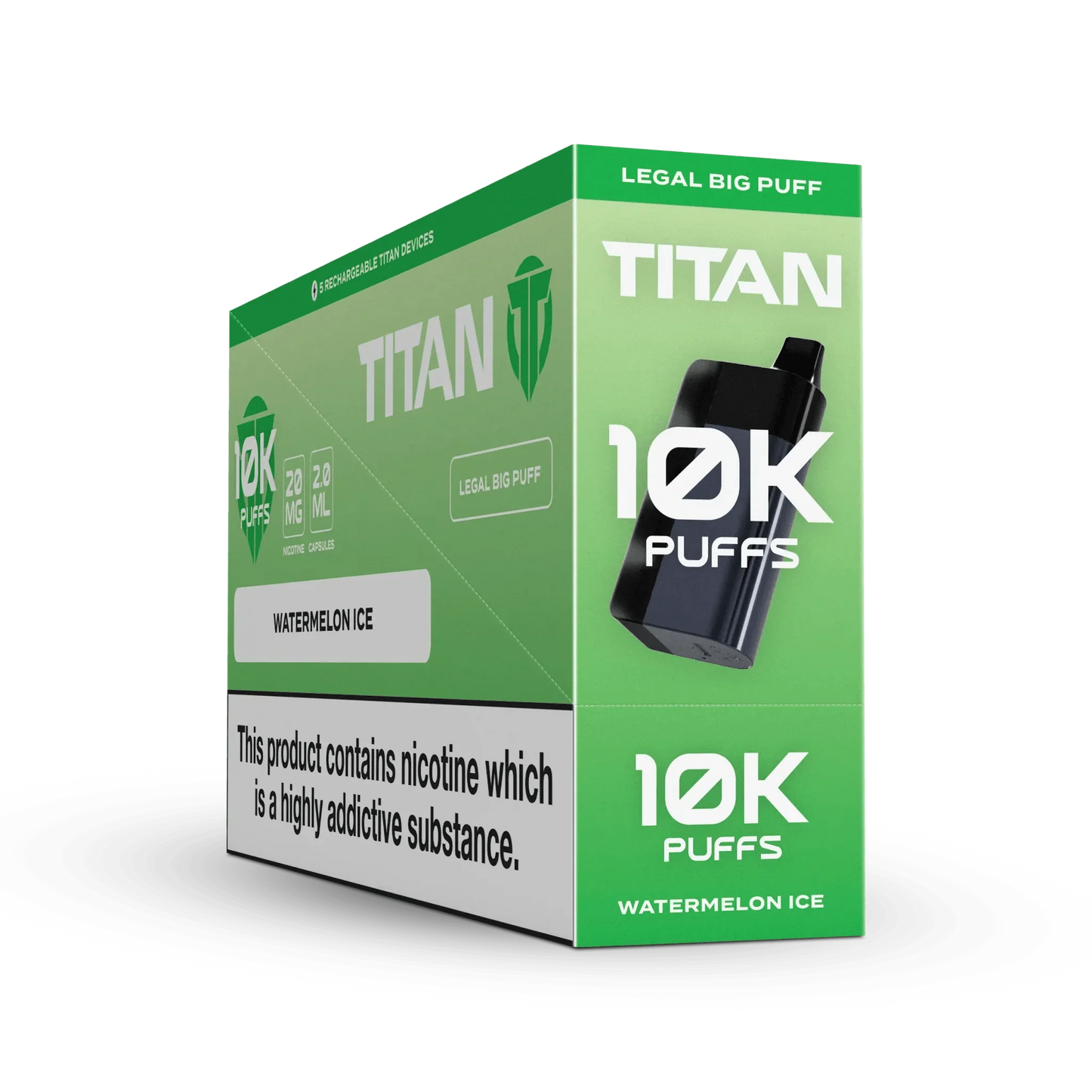 Titan 10K Puffs Disposable Vape Pod Kit ( Box of 5)