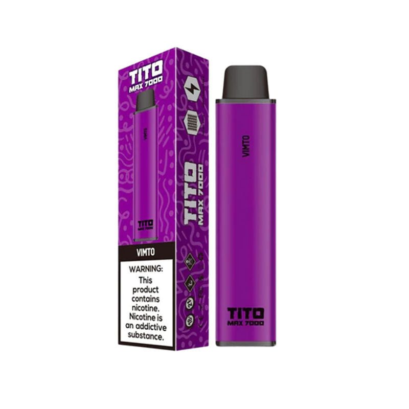 Tito Max 7000 Disposable Vape Pod Box of 10-Vimto-vapeukwholesale