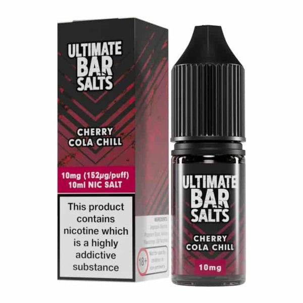 Ultimate Bar Salt 10ml E-liquids Nic Salts - Box of 10-Cherry Cola Chill-vapeukwholesale