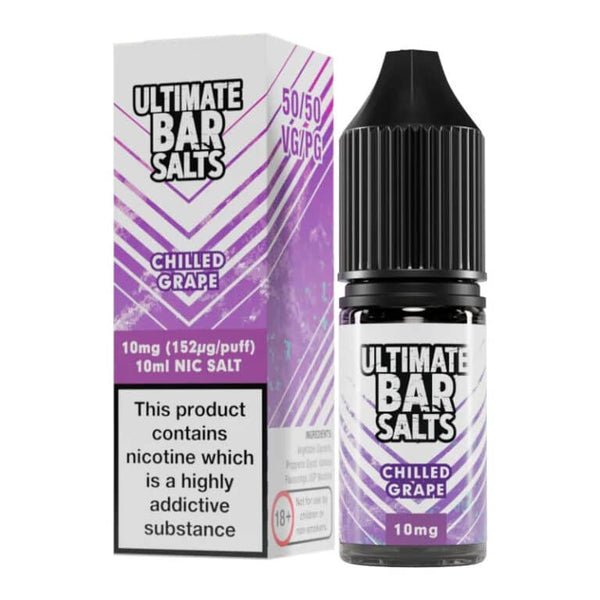 Ultimate Bar Salt 10ml E-liquids Nic Salts - Box of 10-Chilled Grape-vapeukwholesale