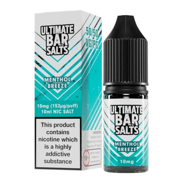 Ultimate Bar Salt 10ml E-liquids Nic Salts - Box of 10-Menthol Breeze-vapeukwholesale