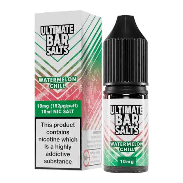 Ultimate Bar Salt 10ml E-liquids Nic Salts - Box of 10-Watermelon Chill-vapeukwholesale