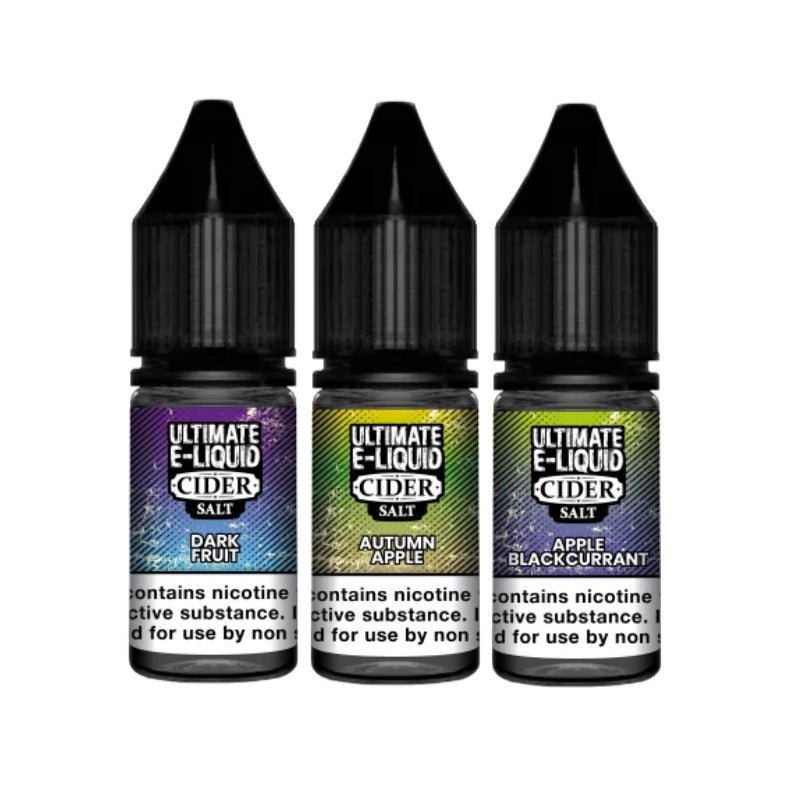 Ultimate E-Liquid Cider 10ML Nic Salt (Pack of 10)