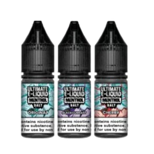 Ultimate E-Liquid Menthol 10ML Nic Salt (Pack of 10)