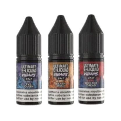 Ultimate E-Liquid Villains 10ML Nic Salt (Pack of 10)