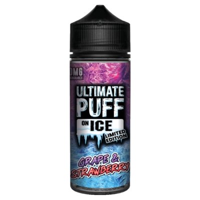 Ultimate Puff On Ice 100ML Shortfill-Grape & Strawberry-vapeukwholesale