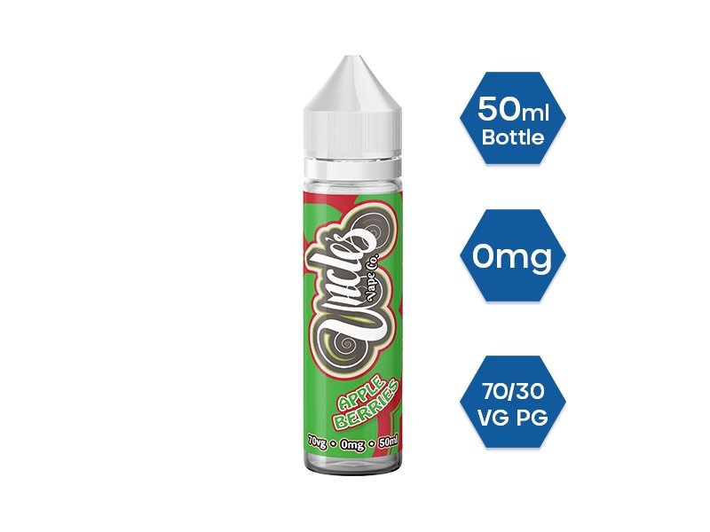 Uncle Vape Co. 50ml E-liquids Shortfill-Apple Berries-vapeukwholesale