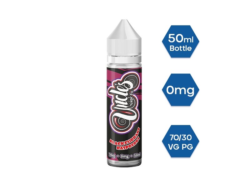 Uncle Vape Co. 50ml E-liquids Shortfill-Blackcurrant Raspberry-vapeukwholesale