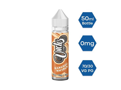 Uncle Vape Co. 50ml E-liquids Shortfill-Caramel Swirls-vapeukwholesale