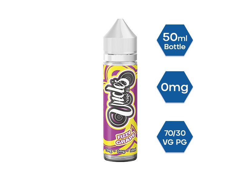 Uncle Vape Co. 50ml E-liquids Shortfill-Fizzy Grape-vapeukwholesale